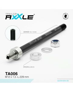 RadoxX Trailer AxXle TA006 - M12 x 1,5 - L- 229mm