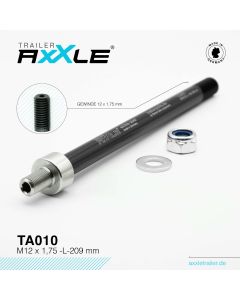 RadoxX Trailer AxXle TA010 - M12 x 1,75 -L- 209mm